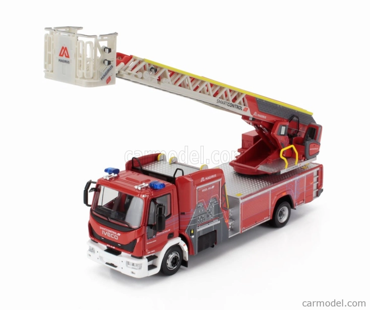 Eligor Iveco fiat Eurocargo Magirus Truck Ttl M32l-as Scala Otočný rebrík Sapeurs Pompiers 2012 1:43 červená biela