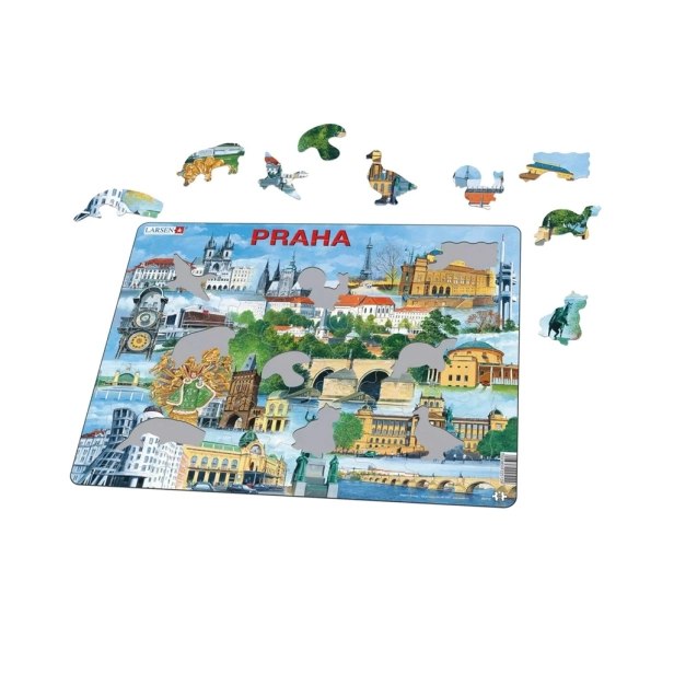 Larsen Vzdelávacie puzzle Pražské pamiatky 66 dielikov