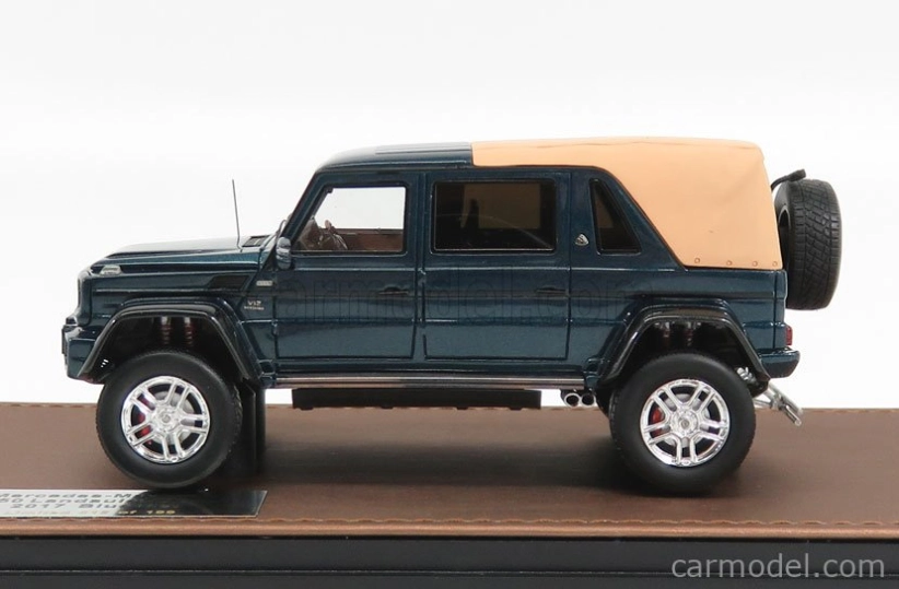 Glm-models Mercedes benz G-class G650 Maybach Close Roof 2017 1:43 Designo Blue Met