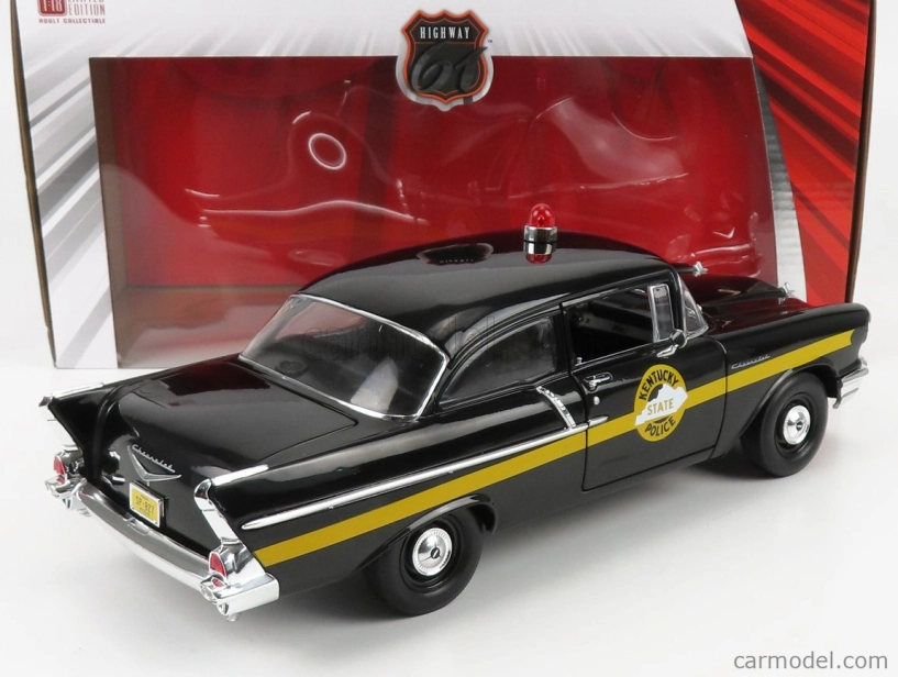 Highway61 Chevrolet 150 Sedan Kentucky State Police 1957 1:18 čierna