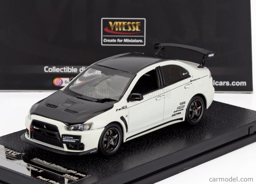 Vitesse Mitsubishi Lancer Evolution X 2008 1:43 Pearl White