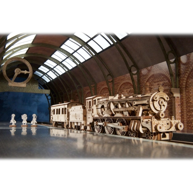 Ugears 3D drevené mechanické puzzle Harry Potter Hogwarts Express