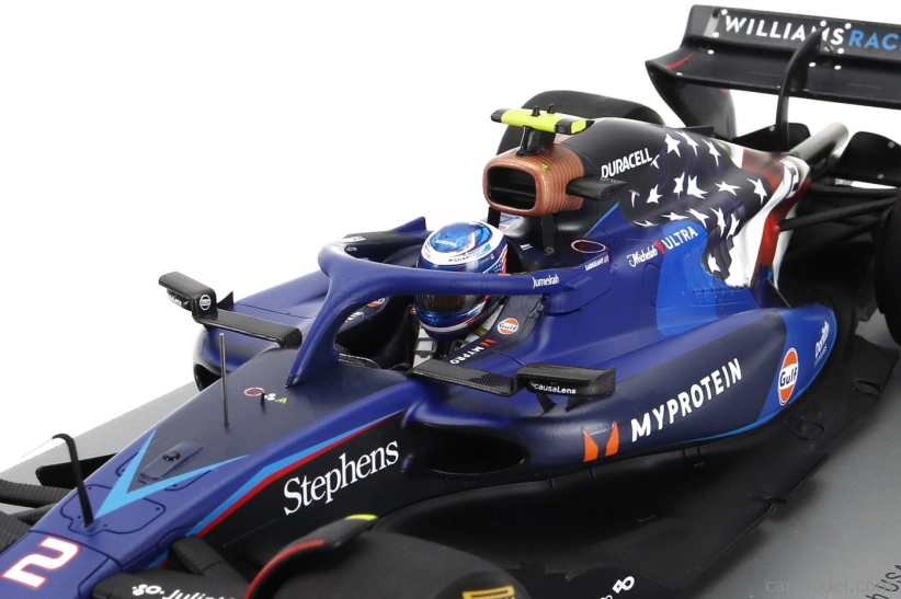 Spark-model Williams F1 Fw45 Team Williams Racing Gulf N 2 Austin Usa Gp 2023 Logan Sargeant 1:18 Modrá