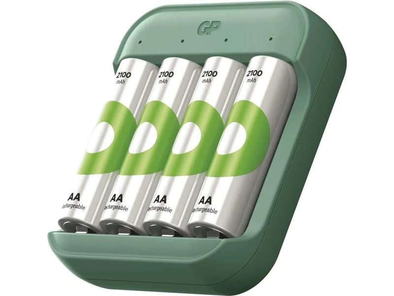 GP USB nabíjač ECO AA/AAA + 4xAA 2100 mAh GP ReCyko