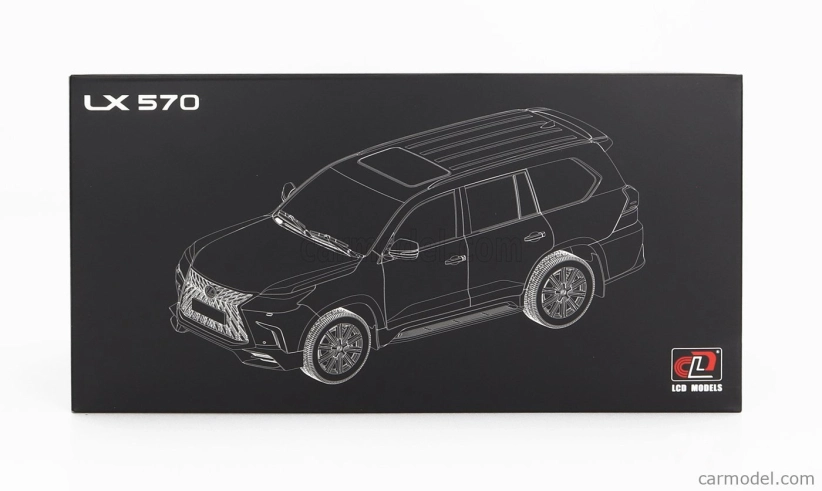 LCD model Lexus Lx570 2022 1:18 strieborný
