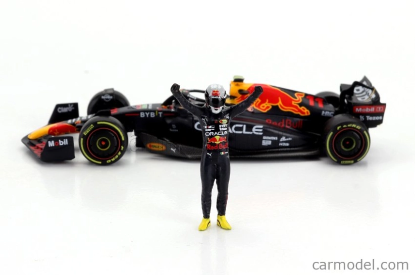 Mini-gt Red bull F1 Rb18 Team Oracle Red Bull Racing N 11 Winner Monaco Gp 2022 Sergio Perez 1:64 Matná Modrá Žlutá Červená