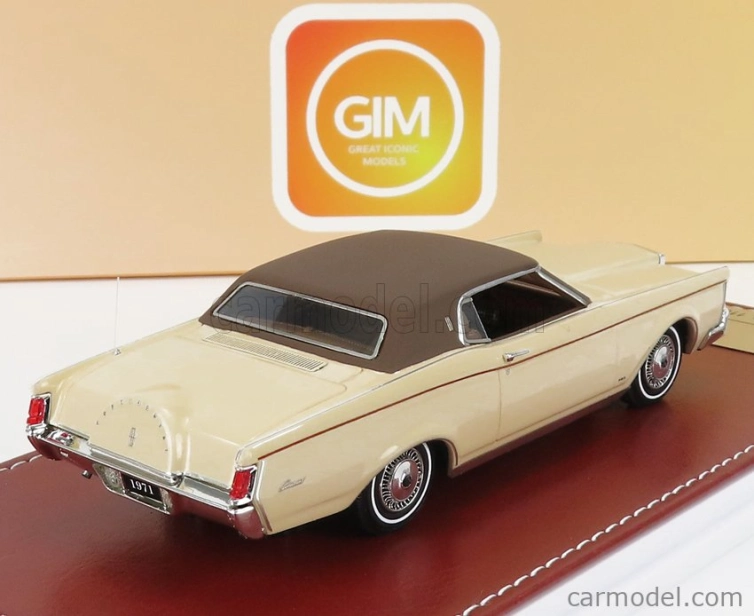 Great-iconic-models Lincoln Continental Mark Iii 1971 1:43 Beige