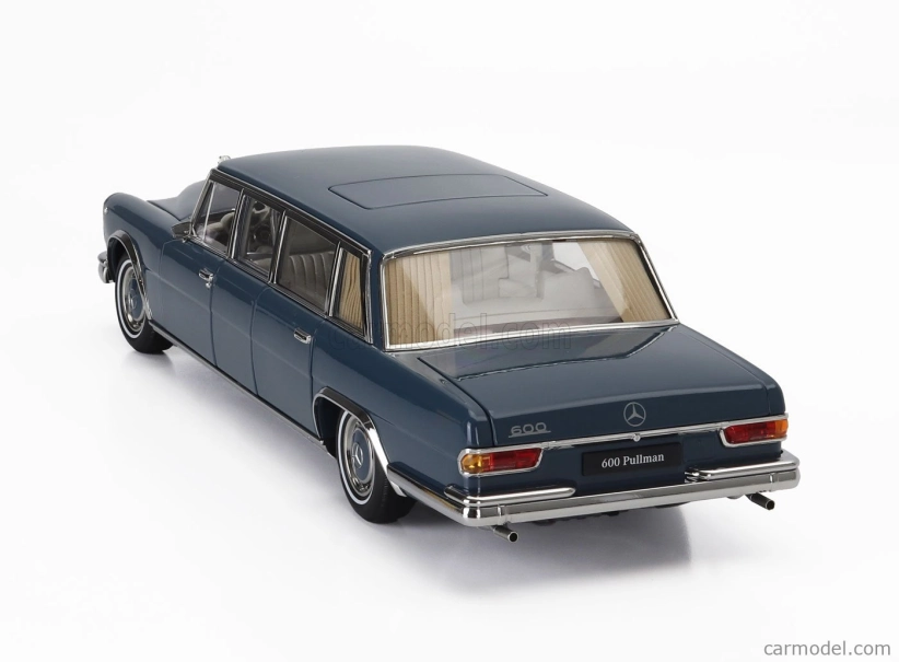 Nzg Mercedes Benz S-class 600 Lwb Pullman (w100) 1963-1981 1:18 Svetlomodrá