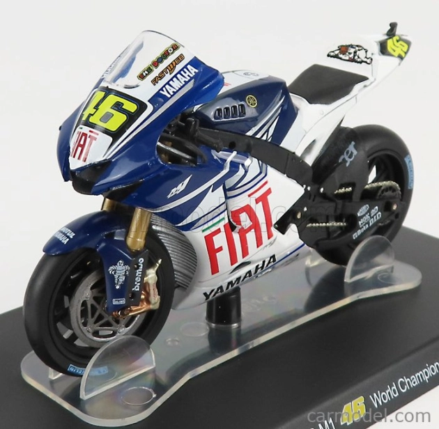 Edicola Yamaha Yzr M1 N 46 Motogp Season 2007 Valentino Rossi 1:18 Bílá Modrá