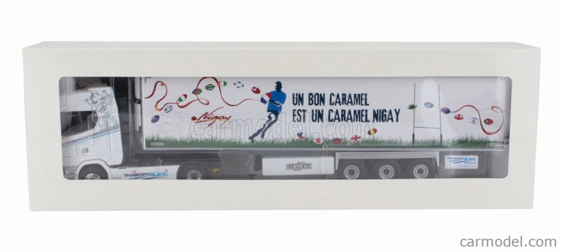 Eligor Scania S500 Semi Frigo Truck Cassonato Chereau Transports Blanc Nigay Rugby 2024 1:43 Bílá