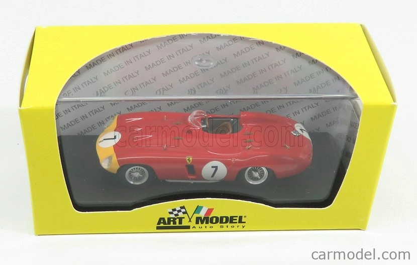 Umelecký model Ferrari 857s Ch.0578 N 7 5. 1000km Paríž-monthlery 1956 De Pordago - Hill 1:43 Červená