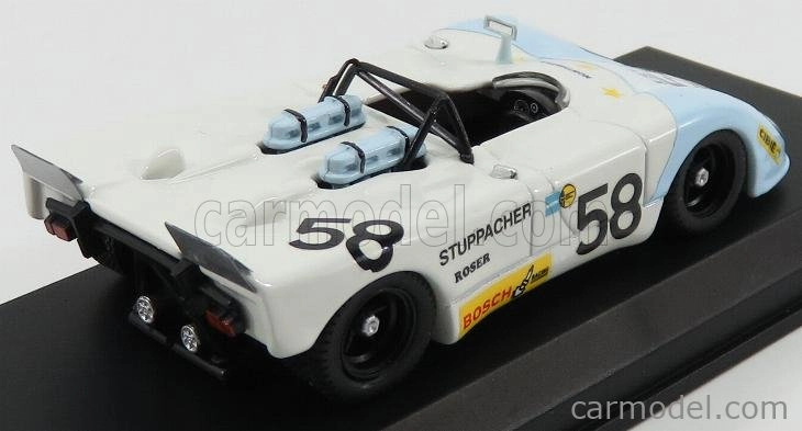 Best-model Porsche Flunder N 58 24h Le Mans 1972 Roser - Stuppacher 1:43 Bílá Světle Modrá