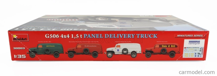 Miniart Chevrolet G506 1,5t 4x4 Panelový nákladný automobil pre lekársku službu 1945 1:35 /