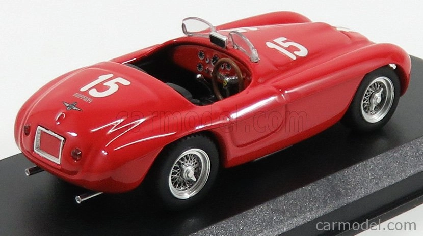 Art-model Ferrari 166mm Barchetta Ch.0016 N 15 Winner Luxemburg Gp 1949 L.villoresi 1:43 Red