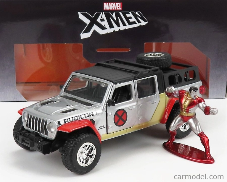 Jada Jeep Gladiator Pick-up 2021 - With X-men Figure 1:32 Silver