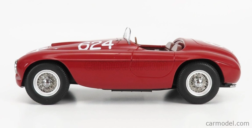 Kk-scale Ferrari 166mm 2.0l V12 Spider N 624 Winner Mille Miglia 1949 C.biondetti - E.salani 1:18 Red