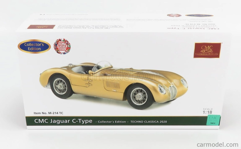 Cmc Jaguar C-type Spider 1952 - Techno Classica 2020 1:18 Gold