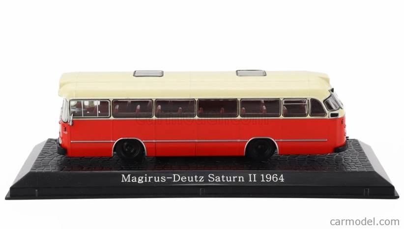 Edicola Magirus Deutz Saturn Ii Bus 1957 - poškodenie Zobrazovací box 1:72 Red Cream