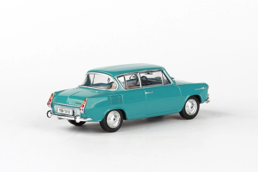 Abrex Škoda 1100MBX (1969) 1:43 – tyrkysová svetlá