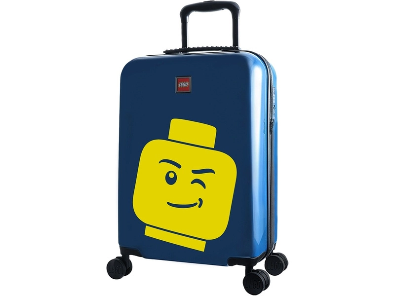 Cestovný kufor LEGO ColourBox s hlavou minifigúrky 20" - malinový