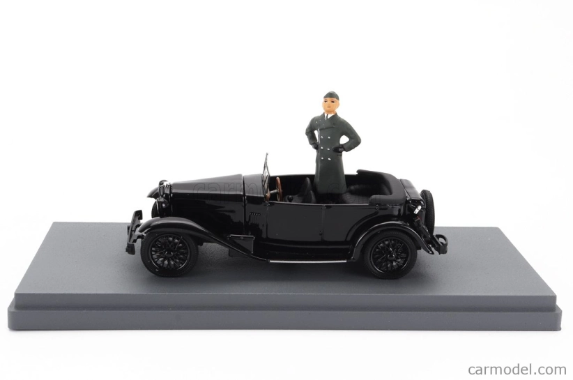 Rio-models Alfa romeo 1750 Torpedo Spider Milano 1944 With Benito Mussolini Figure 1:43 Black