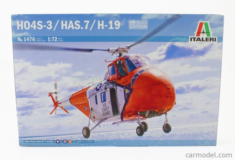 Italeri Sikorsky H04s-3 Has.7 H-19 Helicopter Usa Coast Guard 1963 1:72 /