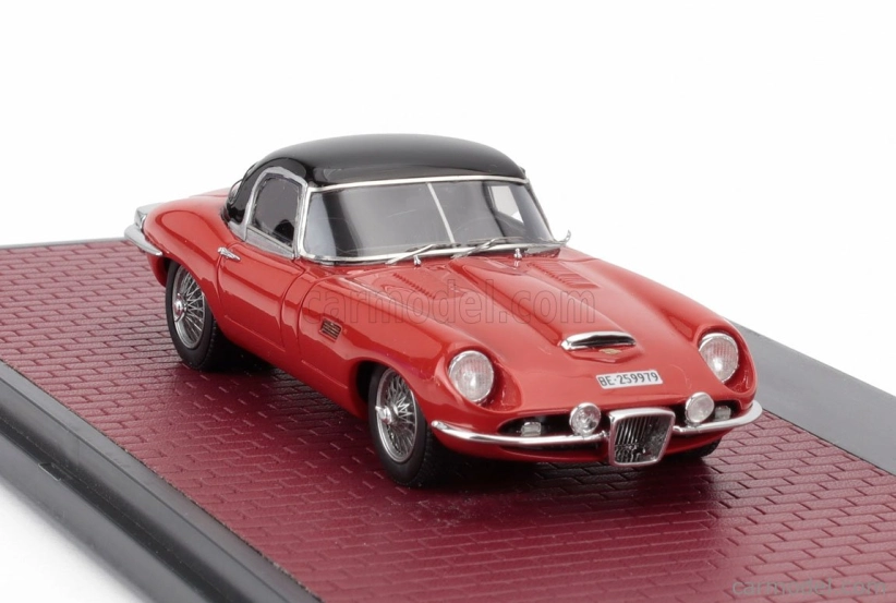 Matrix scale models Jaguar E-type Frua Roadster Closed 1964 1:43 Red