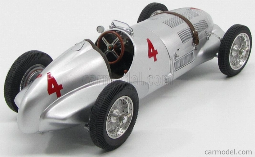 Cmc Mercedes benz F1 W125 N 4 Gp Donington 1937 R.seaman 1:18 Strieborný
