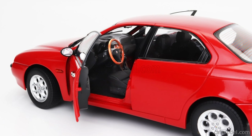 Mitica-diecast Alfa romeo 156 2.5 V6 24v 1997 – Black Interior 1:18 Rosso Alfa Red