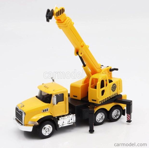 Maisto Mack Anthem Truck 3-assi Cane Gru 2020 1:64 žlto-čierna
