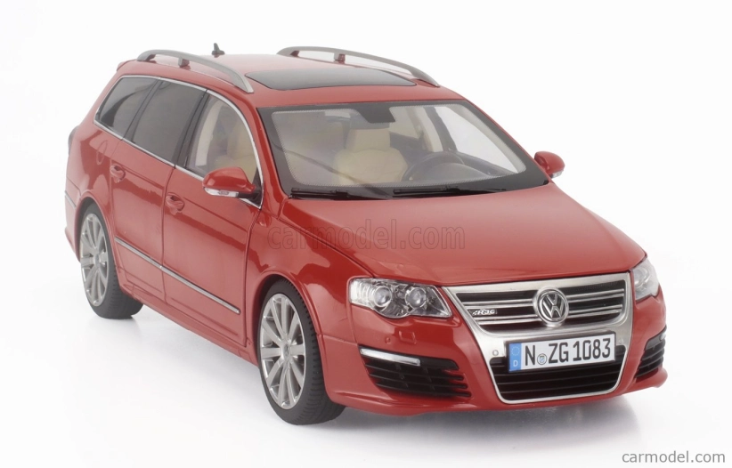 Nzg Volkswagen Passat Variant R36 V6 Sw Station Wagon 2010 1:18 Rosso Tornado - Červená