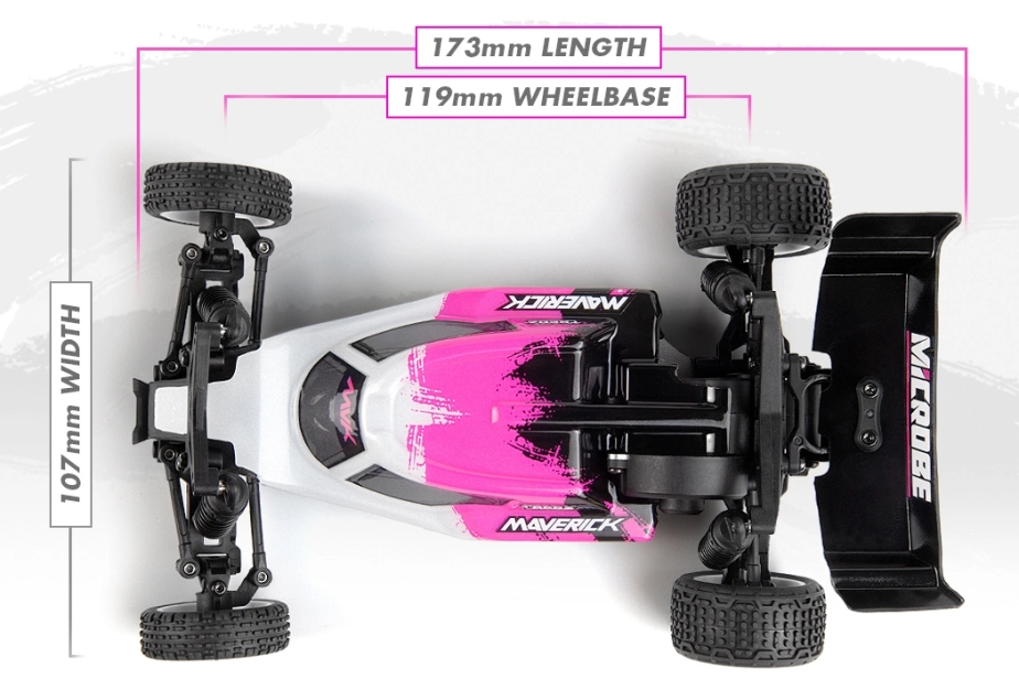 Maverick Microbe 1/24th Buggy - Růžová