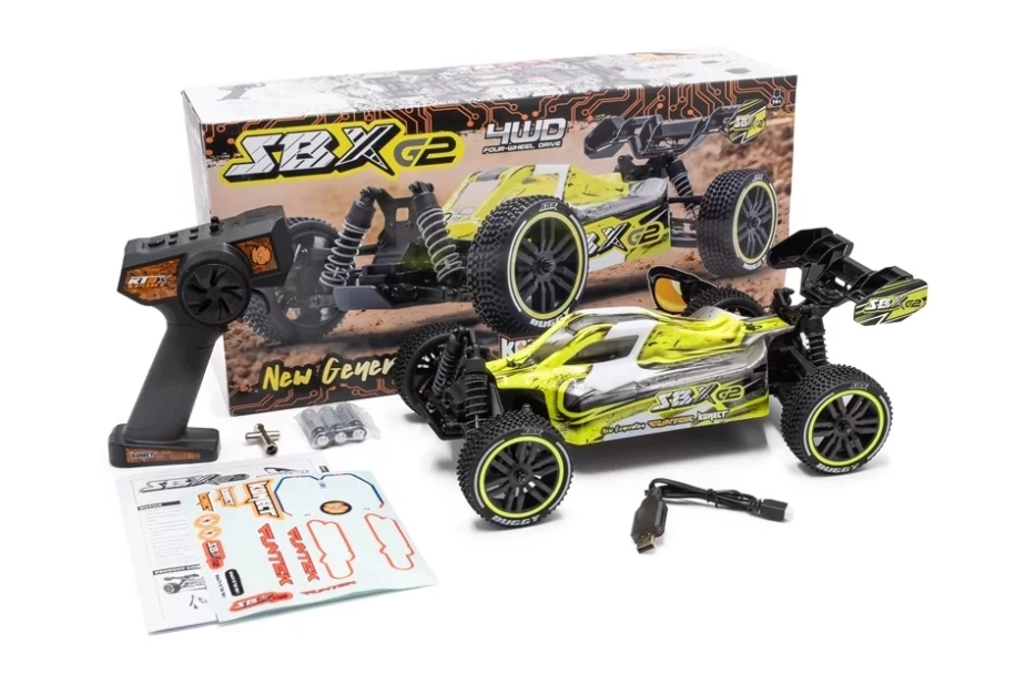 SBX Buggy G2 1/12 XL - 2.4GHz RTR (4WD), žltá