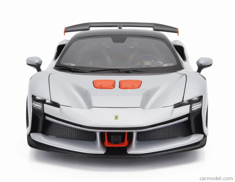 Bburago Ferrari Sf90xx Stradale 2024 1:18 Bianco Artico - Bílá Met Oranžová Černá