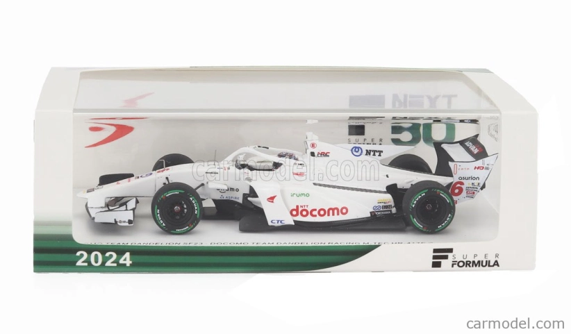 Spark-model Dallara Sf23 Hr-417-e M-tec Team Dandelion Racing N 6 Super Formula Season 2024 Kukunoshin Ohta 1:43 White