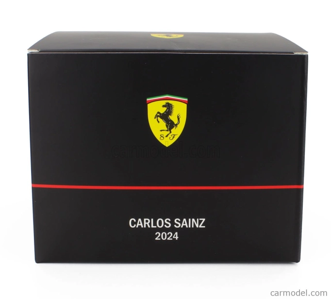 Mini prilba Bell prilba Casco prilba Casco prilba F1 Carlos Sainz Team Ferrari 2024 1:2 Red Black Yellow