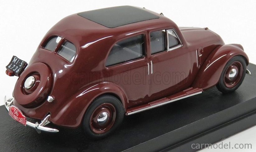 Rio-models Fiat 1500 6c N 36 Rally Montecarlo 1937 Gigi Villoresi 1:43 Tmavo červená