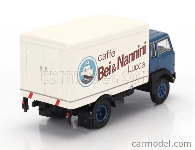 Brekina plast Fiat 642 Truck Cassonato Caffe Bei & Nannini 1962 1:87 Modrá Bílá
