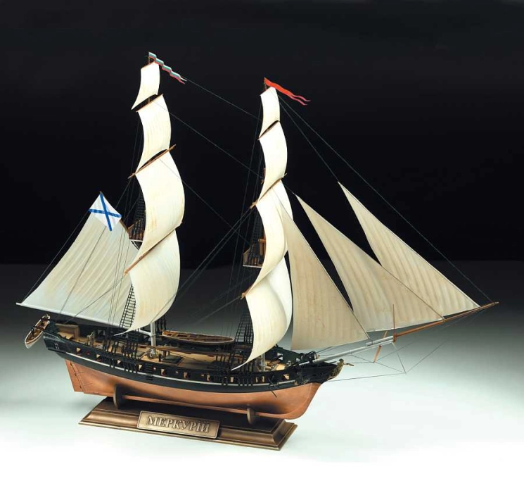 Zvezda Russian brig Merkurii 19. st. (1:100)