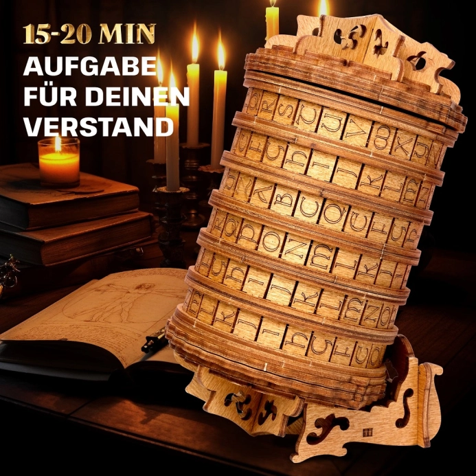 EscapeWelt Drevený hlavolam Cryptex – poškodený obal