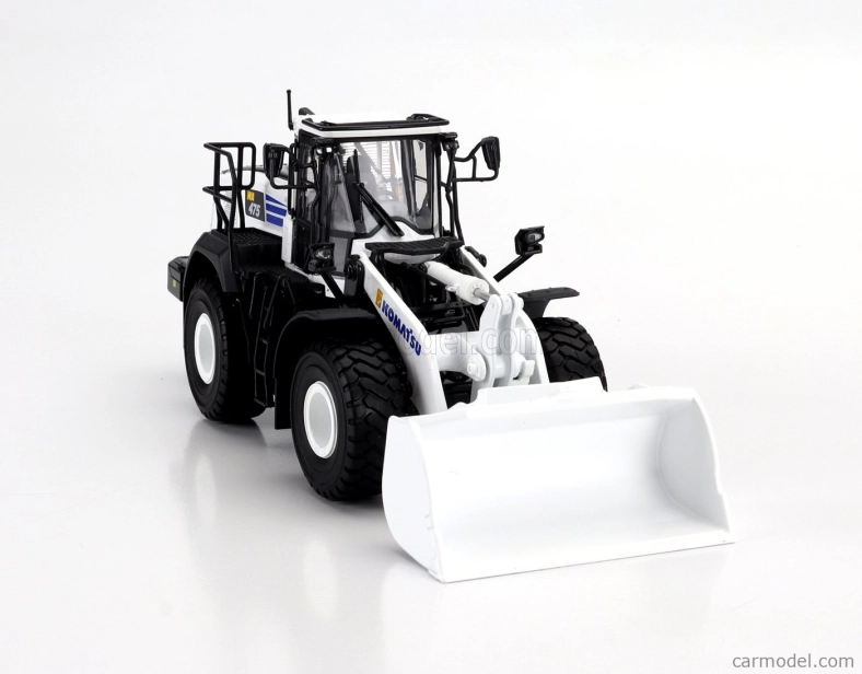 Universal hobbies Komatsu Wa475-10 Ruspa Gommata Tractor Scraper 2010 1:50 biela čierna