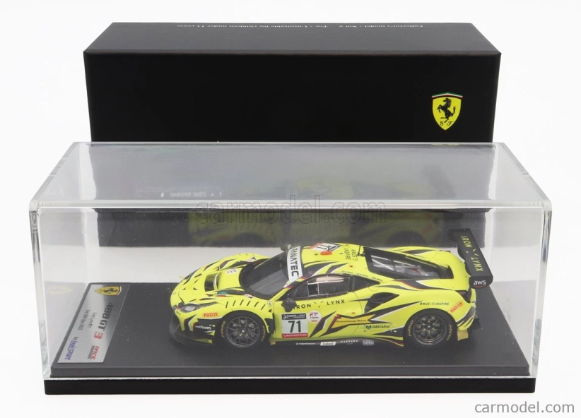 Looksmart Ferrari 488 Gt3 Evo 3.9l Turbo V8 Team Iron Lynx N 71 1:43, žlutá