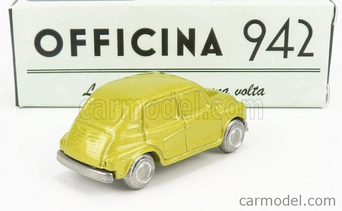 Officina-942 Fiat 600 Lucciola Carrozzeria Francis Lombardi 1957 1:76 Gold Met