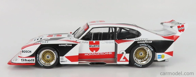 Werk83 Ford england Capri Gr.5 Würth N 2 Drm Champion 1981 Klaus Ludwig 1:18 Bílá Červená Černá