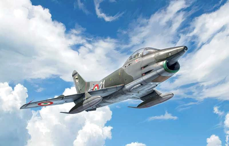 Italeri Fiat G91r Military Airplane 1967 - Aereonautica Militare Italiana - Italian Air Force 1:48 /