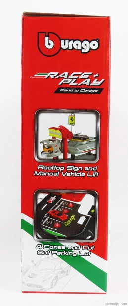 Bburago Accessories Diorama – Level Parking Garage With Ferrari 458 Pista + Laferrari 1:43 rôzne