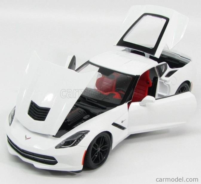 Maisto Chevrolet Corvette Z51 Coupe Stingray 2014 1:18 biela
