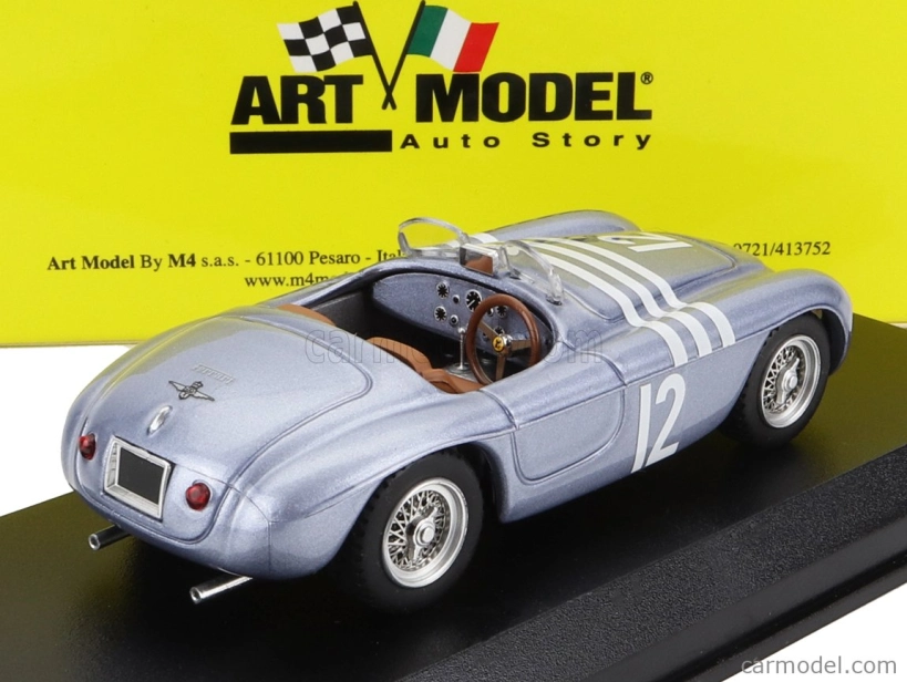 Art-model Ferrari 166mm Barchetta Spider N 12 Winner G.p. Svezia 1952 Chassis N 0014 V.stener 1:43 Blue