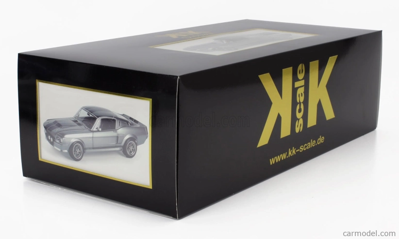 Kk-scale Ford usa Mustang Shelby Gt500 Eleanor Coupe 1967 1:12 Šedá Černá