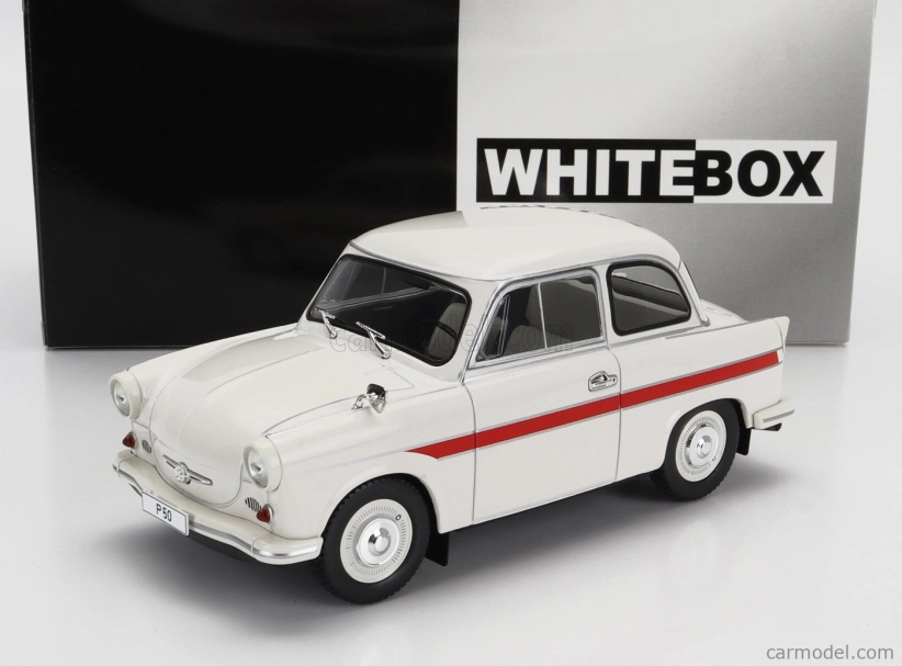 Whitebox Trabant P50 1959 1:24 bielo-červený